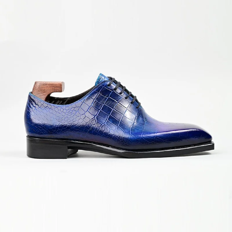 VSong MTO Oxfords Crocodile Shoes