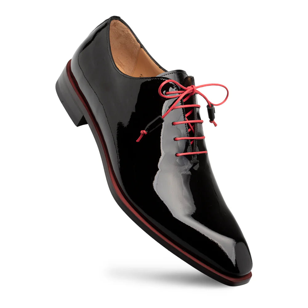 Mezlan Dietro 2 21188 Black Asymmetrical Patent Oxfords