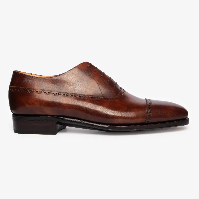 Balmoral Oxford - Brown Museum Calf - Zip Last - Founders