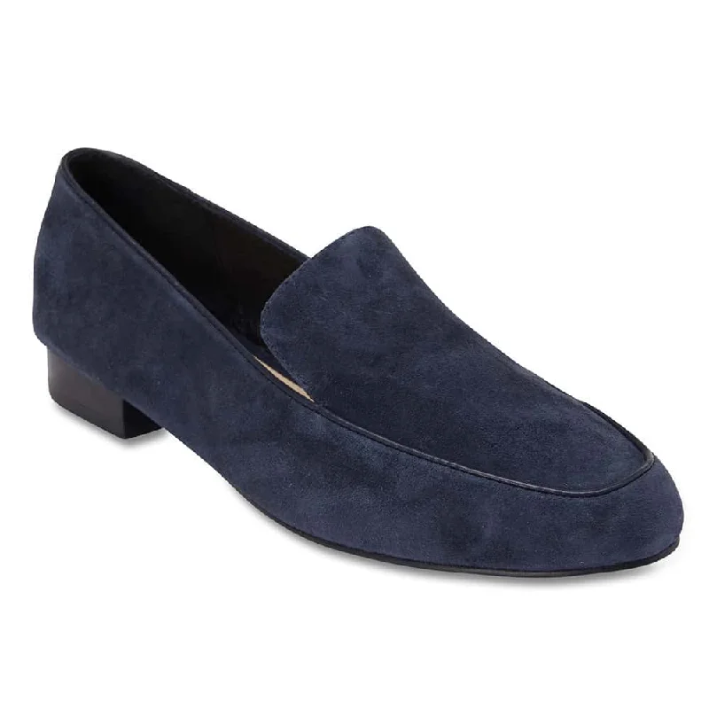 Holly Loafer in Navy Suede