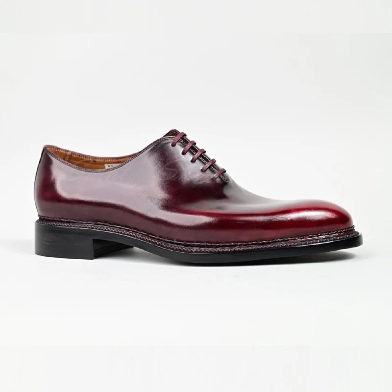 VSong MTO Wine Norwegian Oxfords Shoes