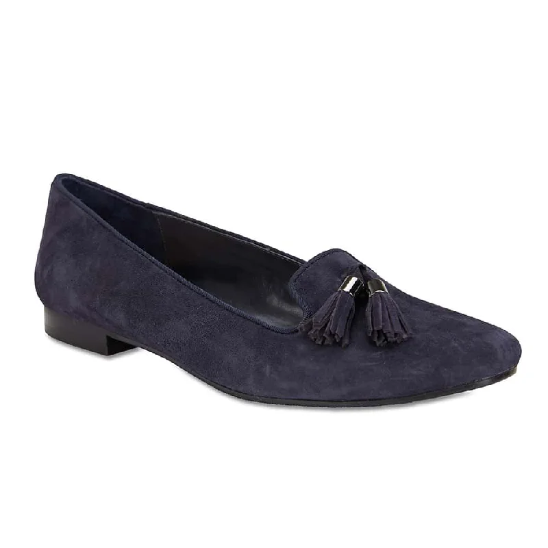 Taren Loafer in Navy Suede