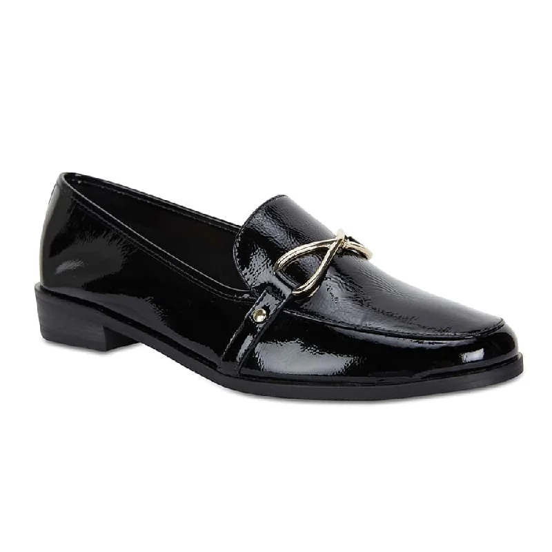 Tally Loafer in Black Patent