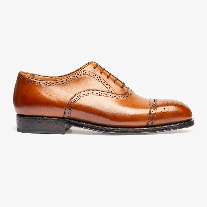 Semi Brogue Oxford - Tan - Char Last