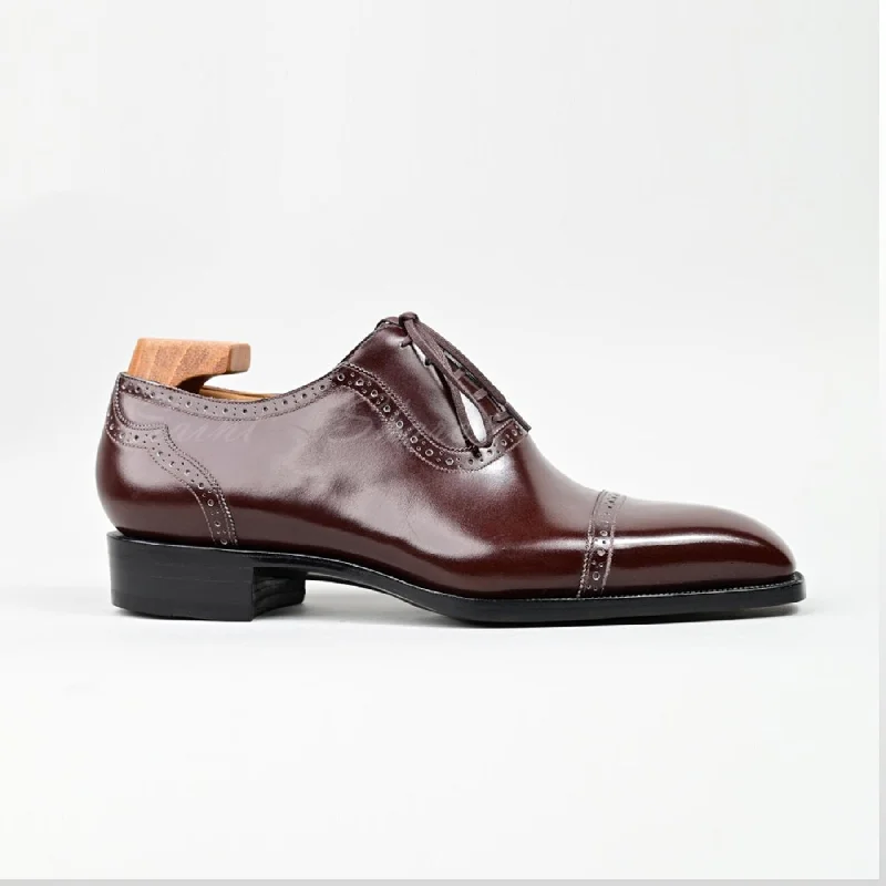 VSong MTO Handsewn Brown Oxfords Shoes