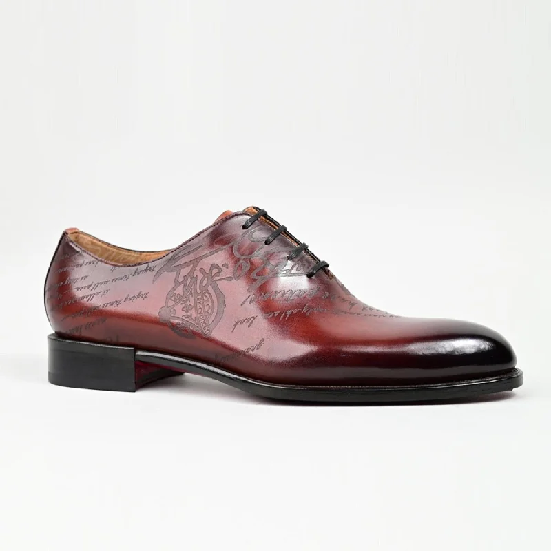 VSong MTO Wine Oxfords Shoes