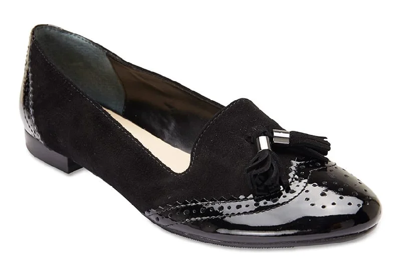 Trudy Loafer in Black Patent