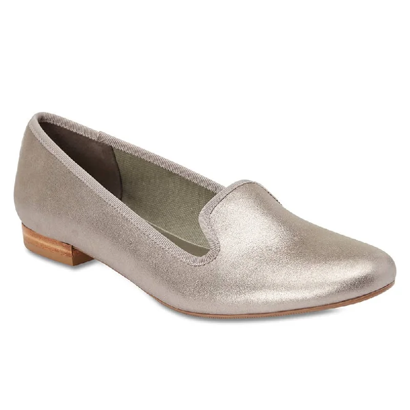 Juno Loafer in Pewter Leather