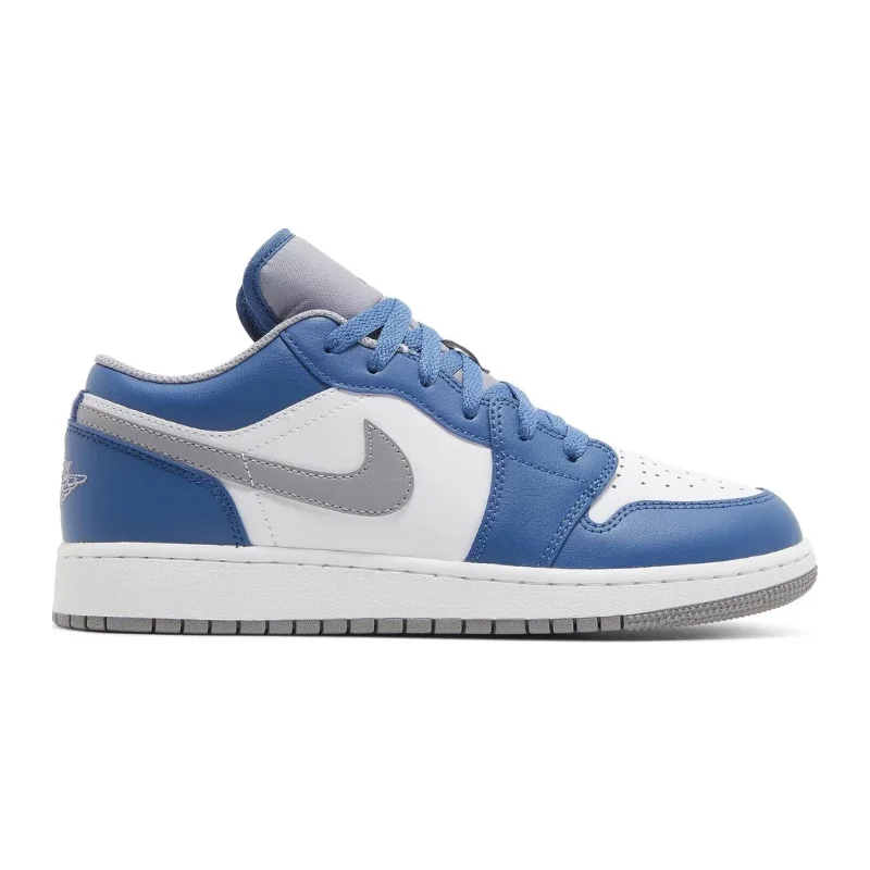 Air Jordan 1 Low (GS), True Blue Cement