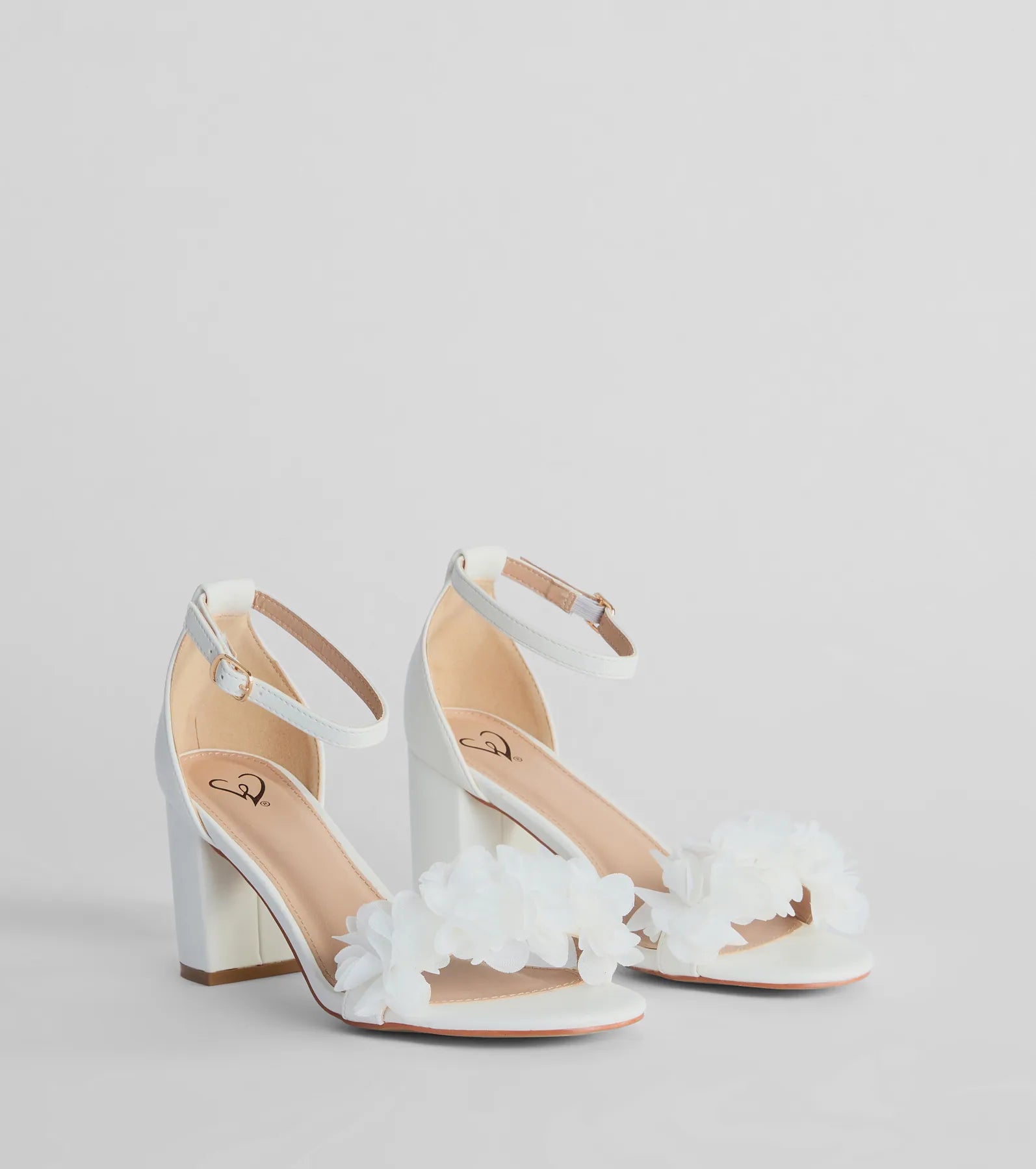 Whimsical Flair Floral Block Heels