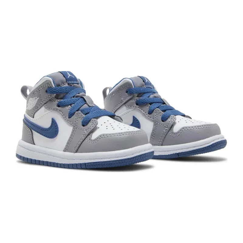 Air Jordan 1 Mid (TD), Cement True Blue