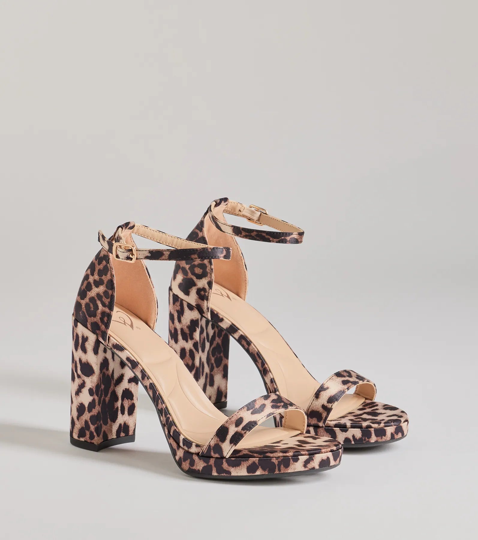 Untamed Glam Leopard Print Block Heels