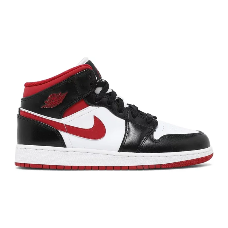 Air Jordan 1 Mid (GS), Gym Red Black Toe