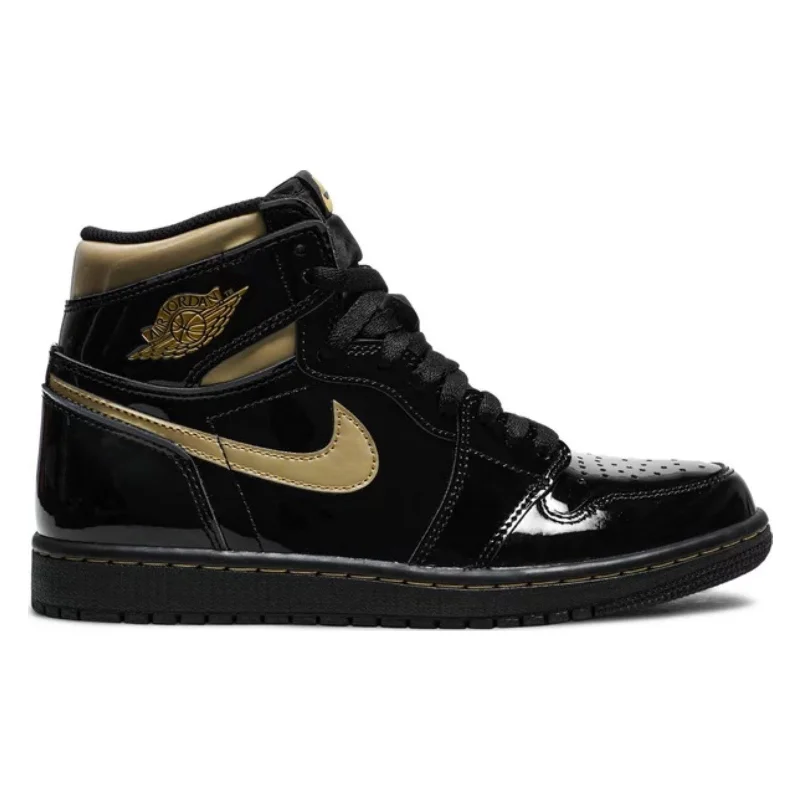 Air Jordan 1 High, OG Black Metallic Gold