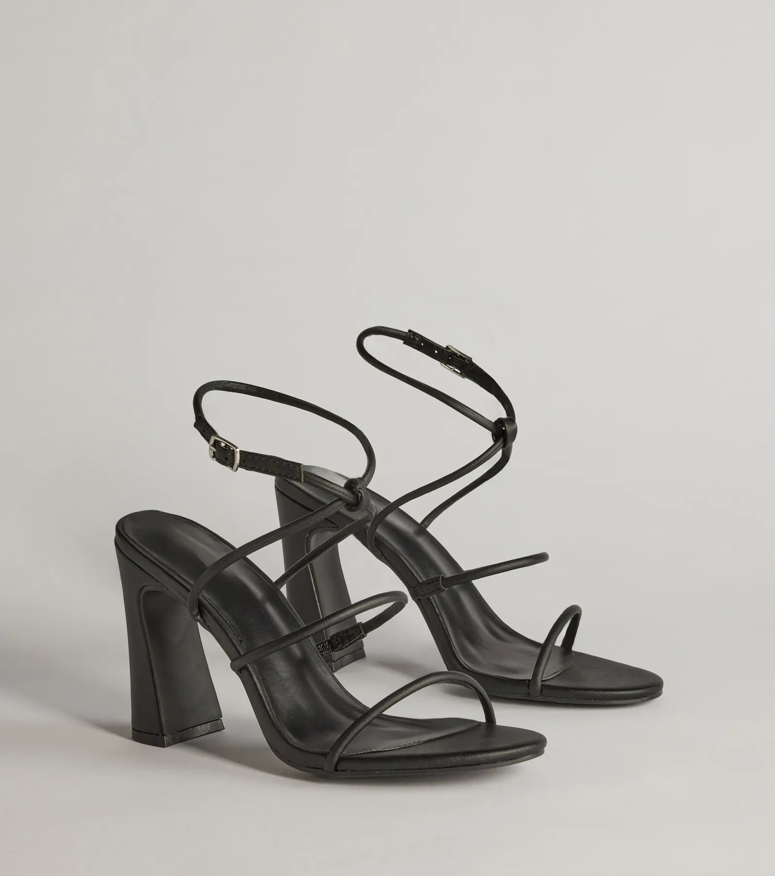 Endlessly Sleek Multi-Strap Block Heels