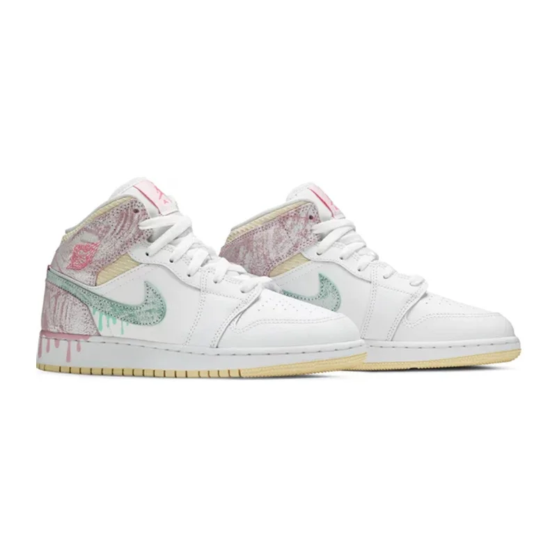 Air Jordan 1 Mid (GS), Ice Cream