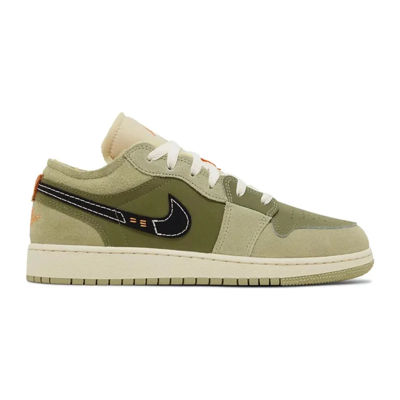 Air Jordan 1 Low (GS), SE Craft Sky J Light Olive