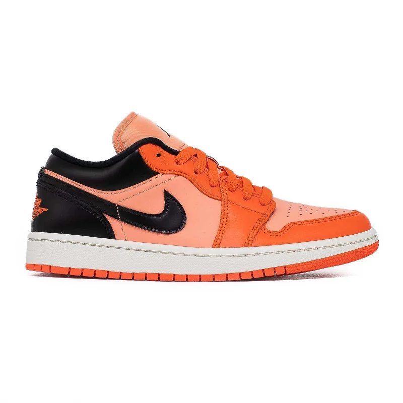 Women's Air Jordan 1 Low, Rush Orange Black