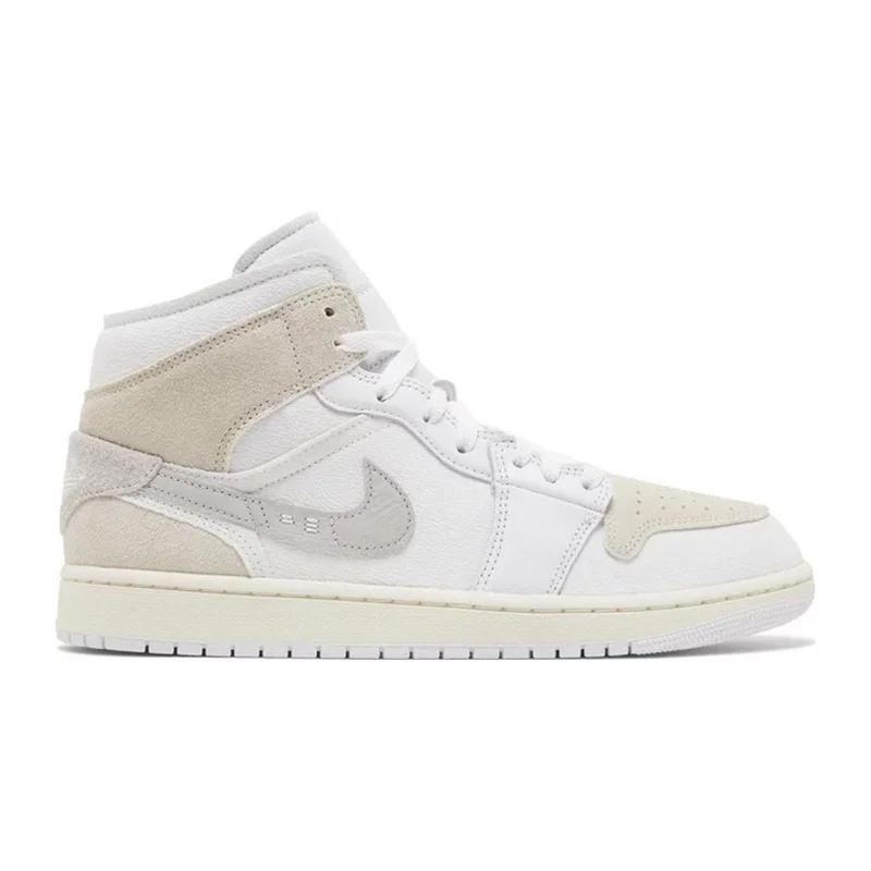 Air Jordan 1 Mid (GS), SE Craft Inside Out White Sail