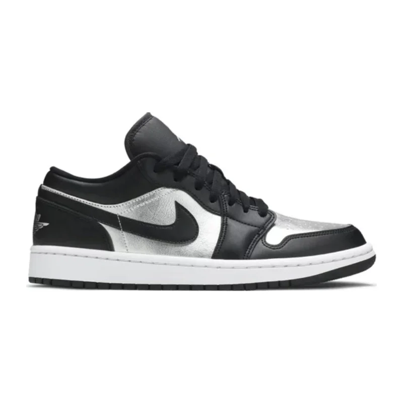 Women's Air Jordan 1 Low, Silver Toe