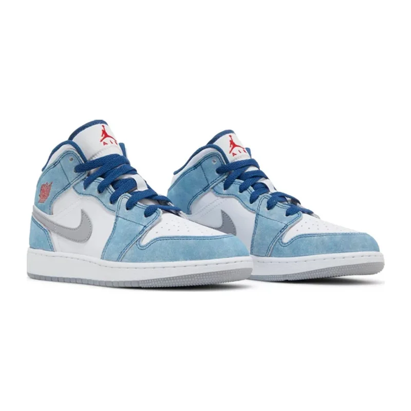 Air Jordan 1 Mid (GS), SE French Blue