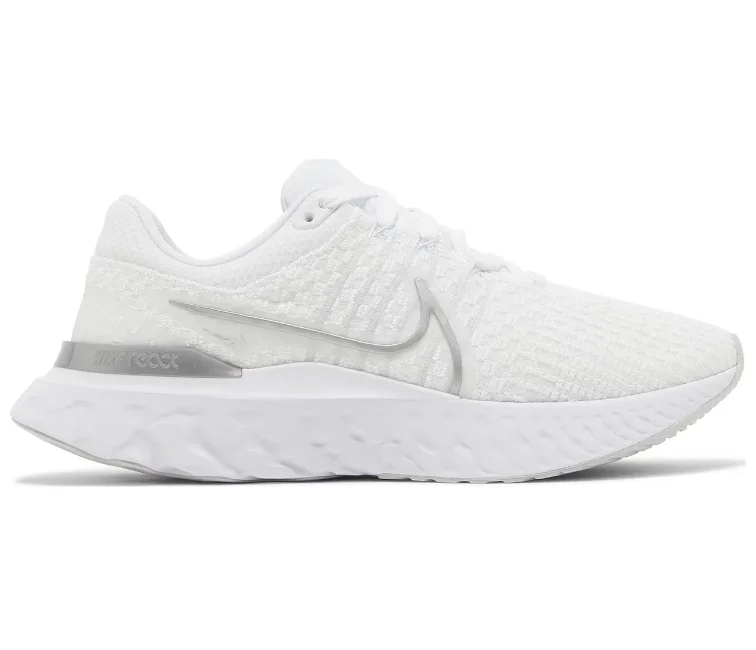 Women's Nike React Infinity Run FK 3 (White/Silver)