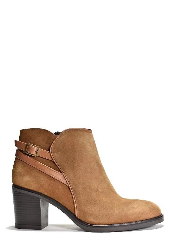 Beverly Bootie In Clove Suede