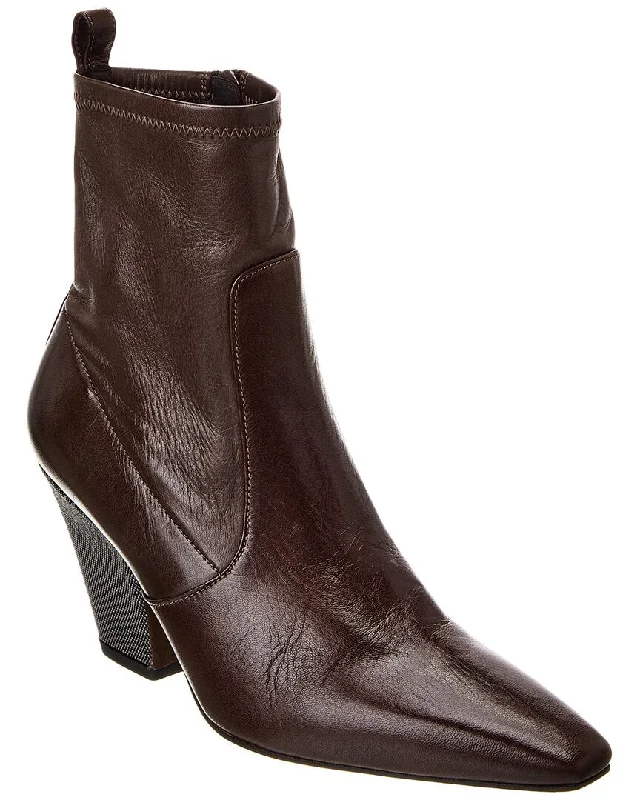 Brunello Cucinelli Leather Bootie