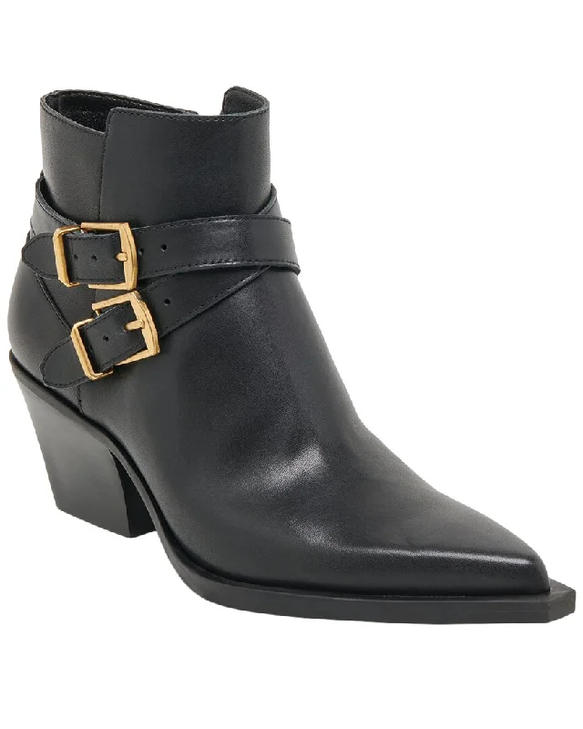 Dolce Vita Rayner Leather Heeled Bootie