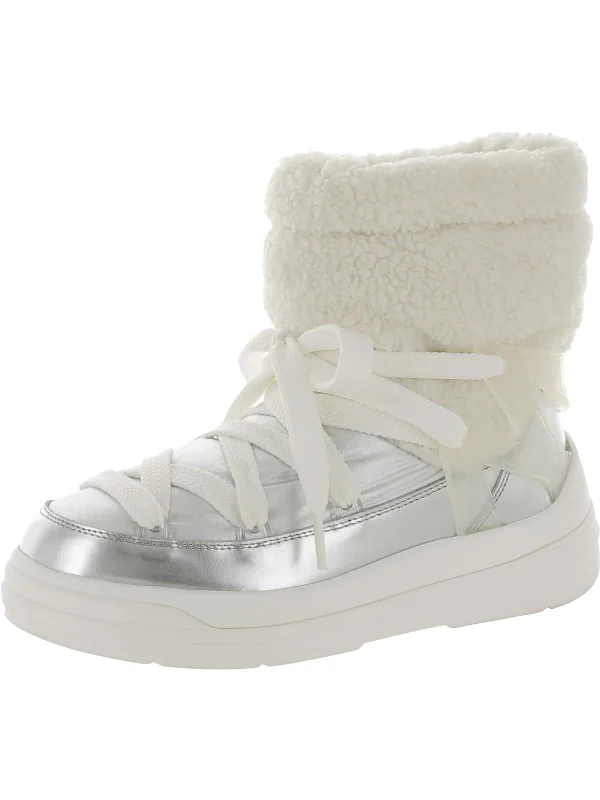 Insolux M Womens Faux Fur Ankle Winter & Snow Boots