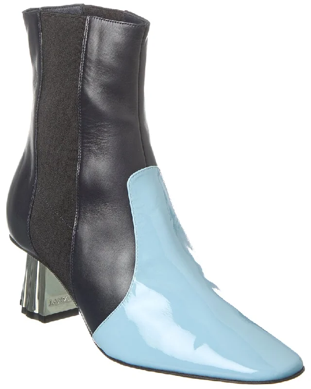 LANVIN M&E Leather Bootie