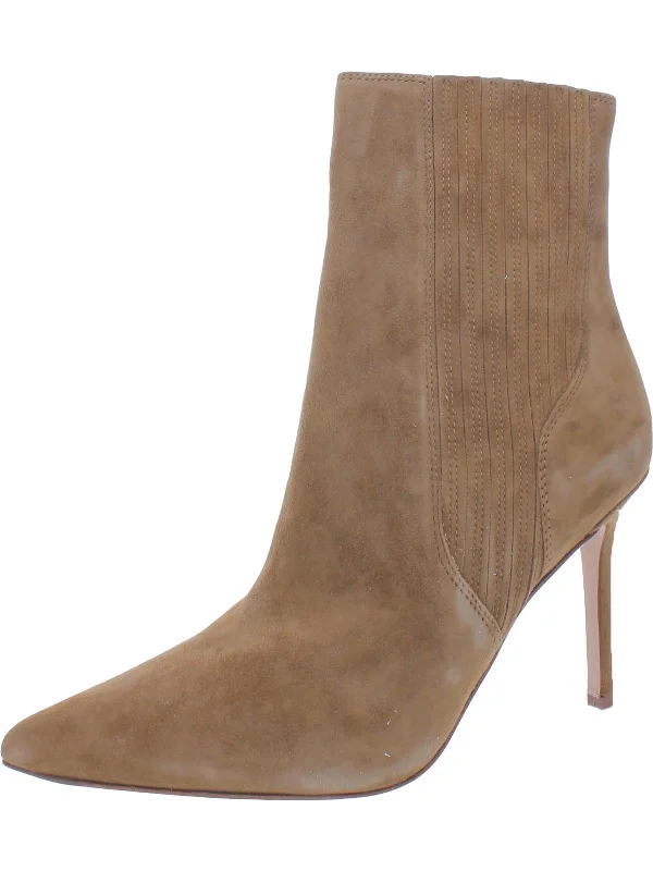 Lisa Womens Padded Insole Stiletto Booties