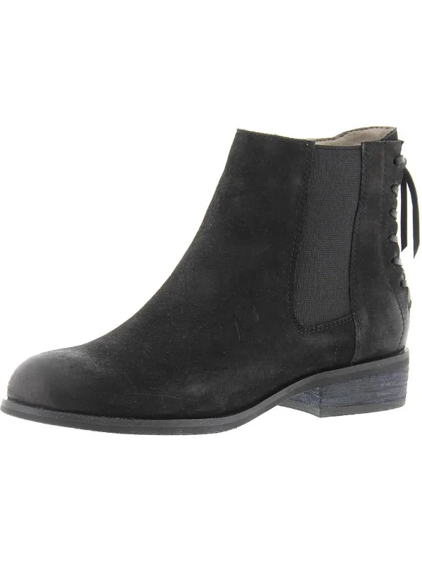 Logan Womens Suede Chelsea Ankle Boots