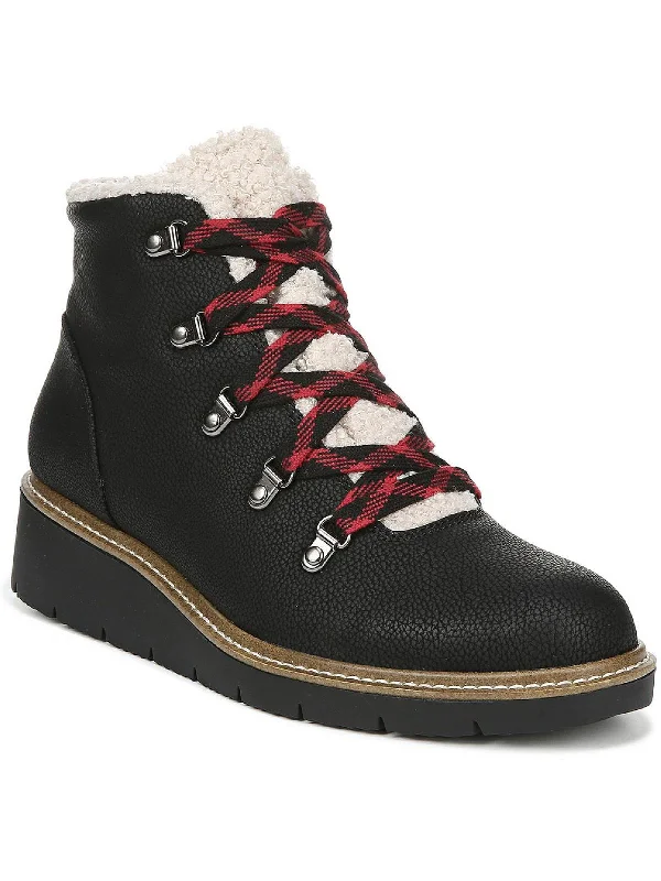 So Cozy Womens Heels Ankle Combat & Lace-up Boots