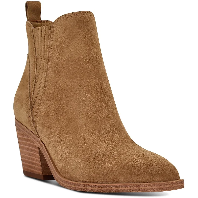 Teona Womens Suede Ankle Booties