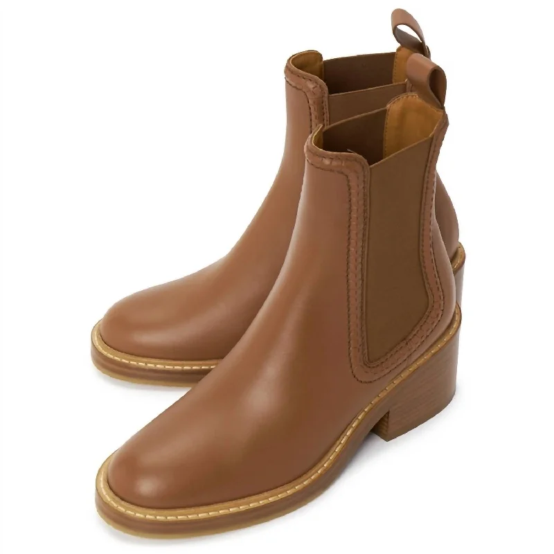 Women's Mallo 60Mm Leather Boots In Caramello