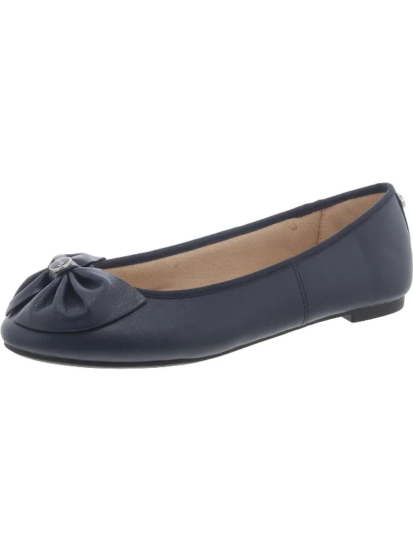 Carmen Womens Leather Flat Ballet Flats