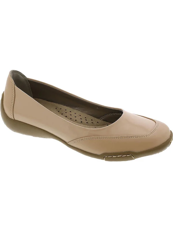 Cascade Womens Slip On Round Toe Ballet Flats