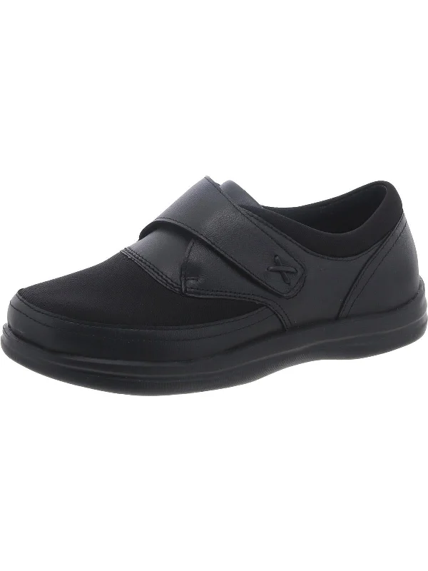 Emmy Womens Leather Slip On Monk Shoes