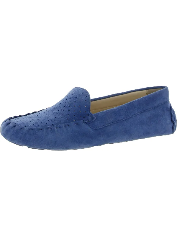 Evelyn Driver Womens Leather Slip On Driving Moccasins