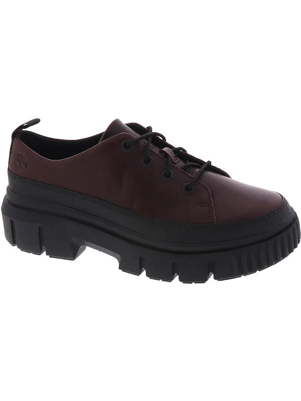 Greyfield Womens Leather Ortholite Oxfords