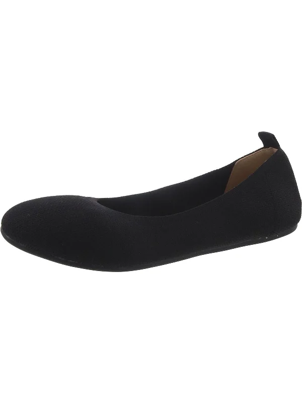 JERSIE Womens Knit Round Toe Ballet Flats