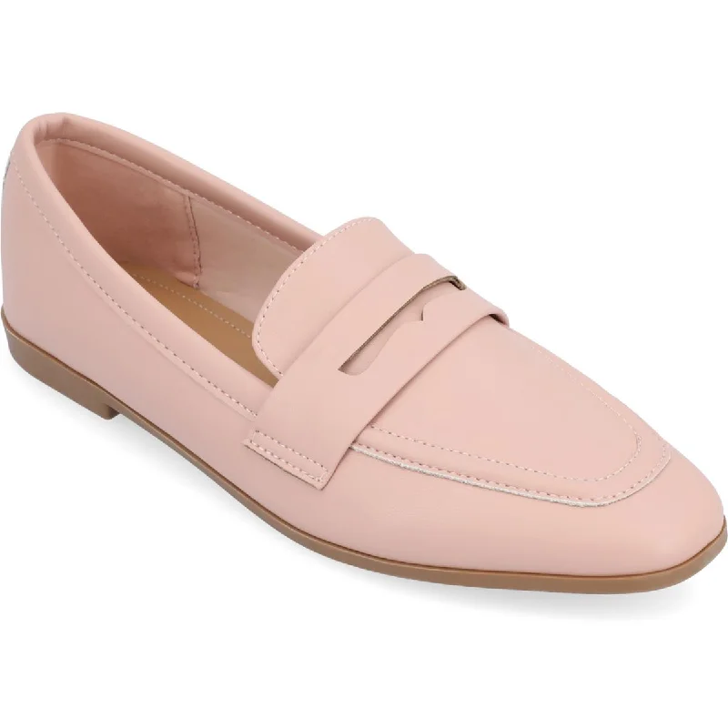 Journee Collection Womens Myeesha Faux Leather Loafers