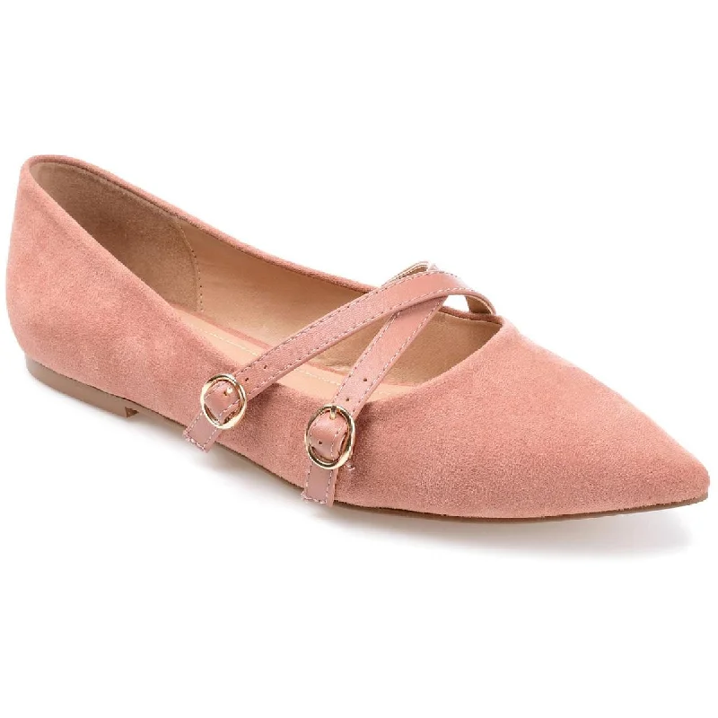 Journee Collection Womens Patricia Faux Suede Pointed Toe Loafers