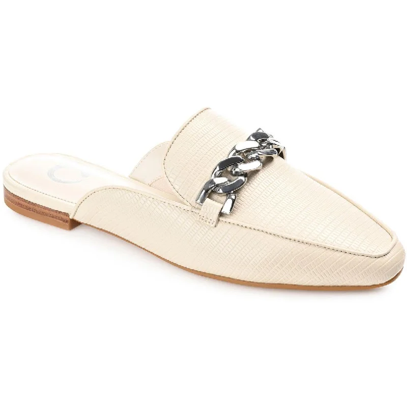 Journee Collection Womens Vegan Leather Slip on Mules