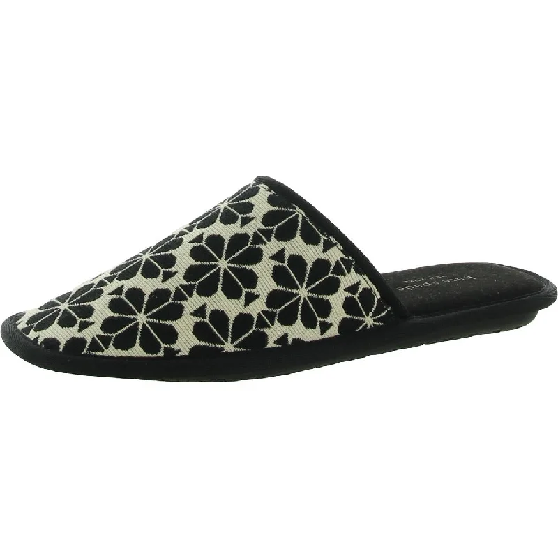 Kate Spade New York Womens Dove Pattern Comfort Slipper Shoes