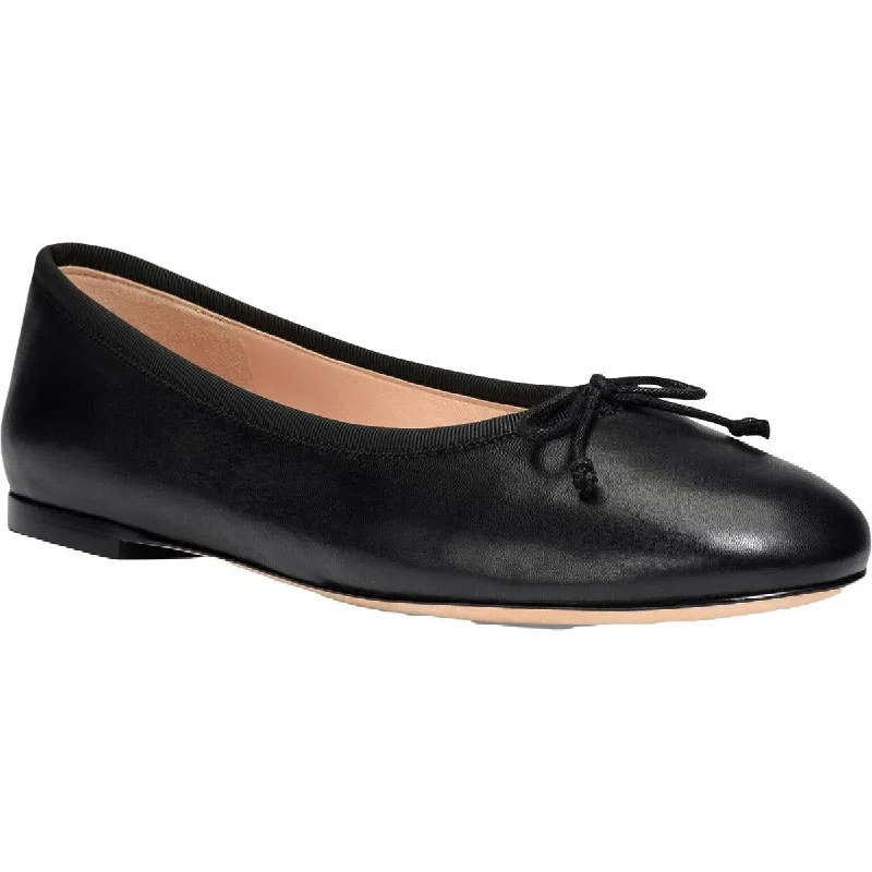 Kate Spade New York Womens Honey Leather Comfort Fit Ballet Flats