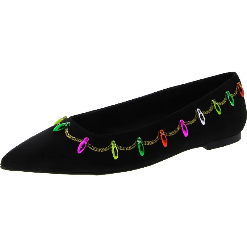 Katy Perry Womens The Hollie Christmas Embellished Holiday Ballet Flats