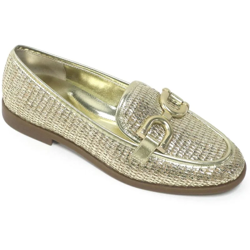 Kenneth Cole New York Womens Linda Bit Woven Almond Toe Loafers