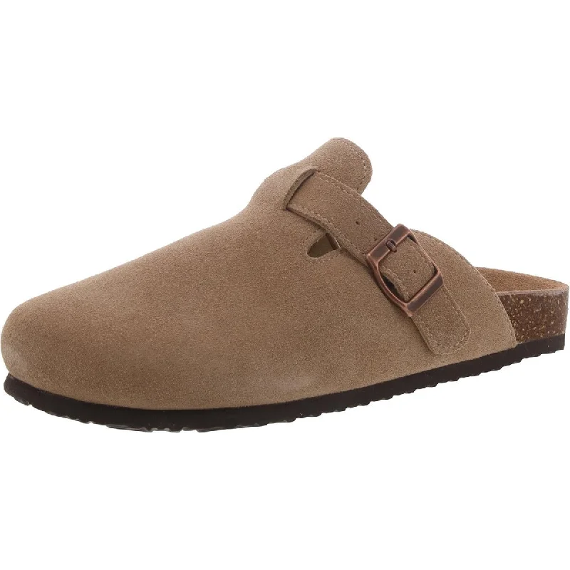 KIDMI Womens Suede Slip On Clogs